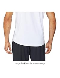 Baleaf de los hombres de secado rápido manga corta playera para correr Fitness, XL, Blanco