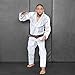 Elite Sports BJJ GI for Men IBJJF Kimono BJJ Jiu Jitsu Lightweight GIS W/Preshrunk Fabric & Free Belt (White, A0)