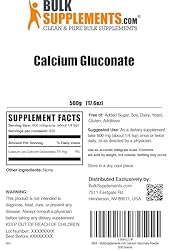 BulkSupplements.com Calcium Gluconate Powder