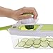 Freshware 7-in-1 Onion Chopper, Vegetable Slicer, Fruit and Cheese Cutter Container with Storage Lid and Mandoline
