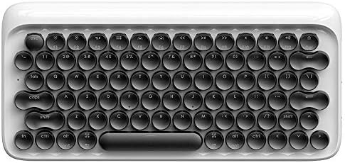 LIGHTOP Bluetooth Dot Mechanical Keyboard with Backlight 78 keys mechanical switch with wired and wireless mode Vintage style for Ipad/Iphone/ Macbook/Desktop/ Android Tablet.