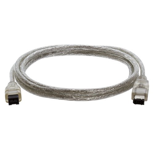 9 Pin To 6 Pin Bilingual Firewire, 6FT Clear