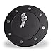 YITAMOTOR Locking Gas Cap Black Fuel Door Aluminum Gas Tank Cover With Lock & Keys Compatible for 03-09 Hummer H2 SUT SUV