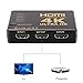 HDMI Switch, Redhilly Intelligent 5-Port HDMI Switcher Splitter Box with IR Remote, Support 4K Full HD1080p 3D (Black)