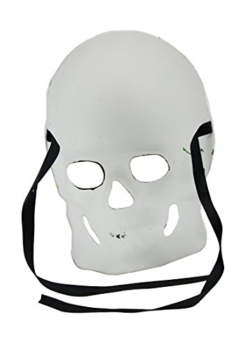 DOD Halloween Colorful Full Face Sugar Skull Adult Mask w/Cross and Spades - Image 4
