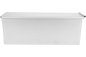 Milisten Pullman Loaf Pan with Sliding Lid 750g Aluminum Alloy Bread Mold Non-Stick Bakeware for Homemade