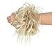 Tousled Updo Messy Bun Hair Piece Scrunchies Synthetic Wavy Bun Extensions Rubber Band Elastic Scrunchie Chignon Instant Ponytail Hairpiece for Women (27T613)
