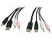 StarTech.com 6ft 4-in-1 USB DisplayPort KVM Switch Cable w/Audio & Microphone (DP4N1USB6)