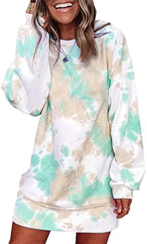 AmySister Womens Fall Warm Tie Dye Long 