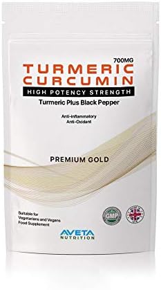 Turmeric Curcumin Black Pepper Maximum Strength Premium Gold Grade Tablets | Max Potency | Health & Joint Support | 95% Curcumin Supplement 5% Black Pepper 700mg | UK Made 500 Tablets Foil Pack