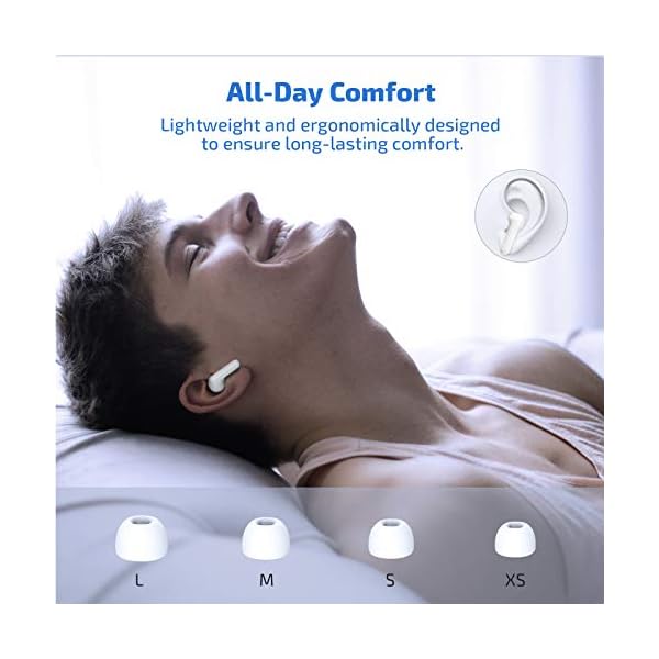 Wireless Headphones, LETSCOM Bluetoooth 5.0 Stereo Earphones True Wireless Earbuds in-Ear, IPX5 Waterproof Sport…