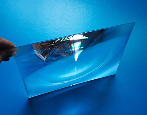 1-Pack Large Fresnel Lens 1100*1100mm Focal Length 1300mm Acrylic Magnifier Lenses High Light transmittance By SIX SEASONS