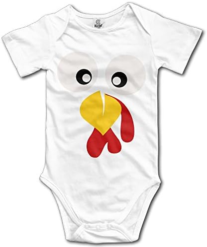 Turkey Face Funny Thanksgiving Day Infant Babysuit Climb Romper Baby Onesies