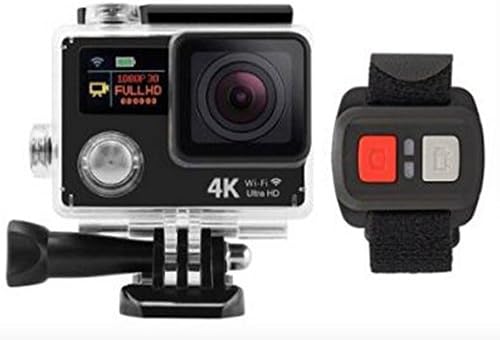 Holysun Action Camera Ultra 4K H3 Remote HD WiFi 1080P Sport 2.0 LCD+0.95 170D Lens Go Waterproof Pro Camera (black)
