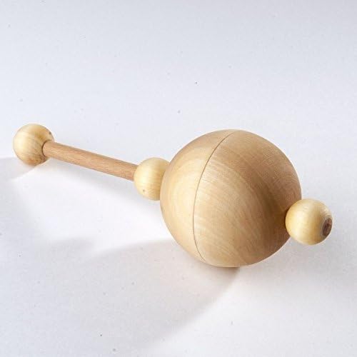 Traditional Rattle with Peas. Organic Wooden Rattle. Teething Toy. Natural Infant Toy. Beech and Linden rattle.