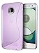 Moto Z Play Case, Cimo [Wave] Premium Slim Protective Cover for Motorola Moto Z Play Droid (2016) - Purple