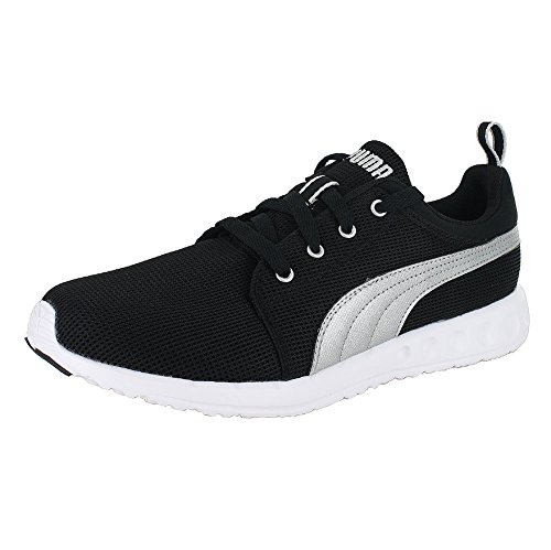 PUMA Mens's Carson Runner,Black/Puma Silver,10.5 M US