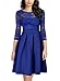 Miusol Women's Vintage Floral Lace 2/3 Sleeve Cocktail Party Dress