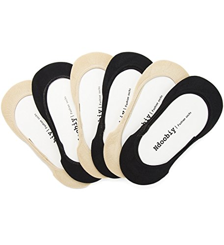 Ndoobiy 6 Pairs Women's No Show Socks Nonslip Invisible Socks Low Cut Liner Summer Socks for Flats High Heels Assort - Thumbnail 6