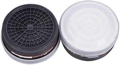 Full Face Organic Safety Respirator Filter Cartridge(Cartridges (2 pcs))