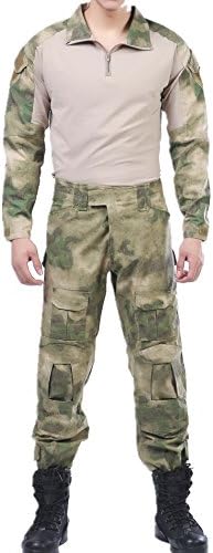 US Army FG ATACS Camo Tactical ACU Combat Shirts Top Pant Uniform Sets Ripstop