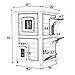 Lovupet 2 Story Wooden Outdoor/Indoor Cat Shelter House Condo with Escape Door 6012-0508 (Grey)