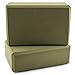 Peace Yoga Foam Exercise Blocks Green [9” x 6” x 3”] and [9