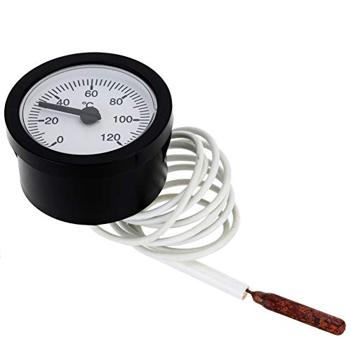 Dial Thermometer,yanQxIzbiu Dial Thermometer Capillary Temperature Gauge Water Oil Sensor Measuring Tool