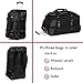 High Sierra AT7 Upright Wheeled Rolling Duffel Bag, Black, 26-Inch