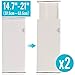 EC VISION Expandable Dresser Drawer Divider, 2 Pack Dresser Drawer Dividers Good Grips Kitchen Drawer Organizers - for Bedroom, Bathroom, Closet, Baby Drawer, Desk, Kitchen Storage(Large(14.7