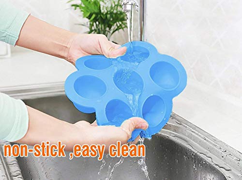 Silicone Egg Bites Molds for Instant Pot Accessories Fit for Instant Pot 5/6/8 qt and Pressure Cooker FDA Approved Baby Food Storage Container Tray with Lid - Thumbnail 6