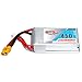 2Pack - GNB 420mah 2s 7.6v 50c Lipo Battery with PH 2.0 FPV Plug for RC Racing Drone.