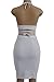 ioiom Hipster Lace Up Criss Cross Spaghetti Straps Deep V Neck Prom Midi Dress White M