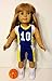 The Wishlist Store Basketball Outfit Uniform Fits American Girl Doll, 18 Inch Doll Clothes Plus Sneakers, Socks, Basketball !!