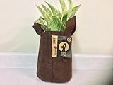 Root Pouch Non-degradable Reusable Grow Bags,One Gallon, Boxer Brown with Handles! Bundle of 10, Best Quality!