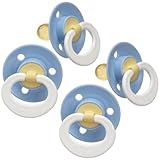 Gerber First Essentials Soft Center Latex Pacifier, 4 Pack - Blue