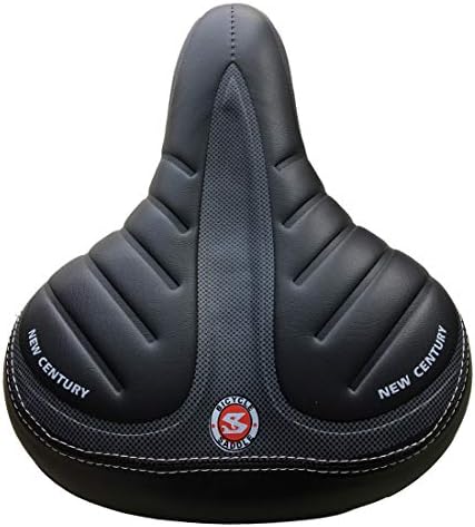 WOWOWO Bicycle Suspension Cruiser Saddle, Cruiser Gel Wide Comfort Soft Foam Bike Seat