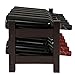 SONGMICS Bamboo Wine Display Rack, 2-Tier 12-Bottle Storage Shelf, Brown UKWR001BR