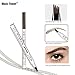 Microblading Eyebrow Pen,Eyebrow Tattoo Pen Tat Brow Microblade Eyebrow Pen Waterproof & Smudge-Proof With Four Micro-Fork Tips Applicator for Daily Natural (Dark Brown)