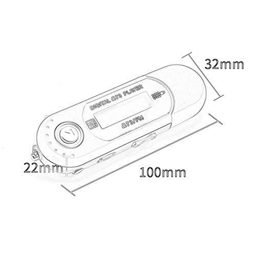 Digital Mini USB MP3 Music Player FM Radio Function With TF Card Slot LCD Screen Portable USB Flash Drive With Earphone