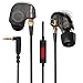 Airsspu Earphones Hi-fi High Resolution Heavy Bass Wired Headsets In-ear Stereo Headphones Earbuds with Microphone(black)
