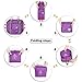 WANDF For Spirit Airlines Personal Item Bag 18x14x8 Foldable Travel Duffel Carry on Weekender Overnight for Women Men