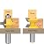 Max-Craft 2 Pcs 120 Degree Matched Tongue Groove Wood Router Bit Set with Edge Banding Woodworking Groove Chisel Cutter Tools, 1/2-Inch Shank Wood Molding Grooving for Floor, Windows, Floor, Cabinet