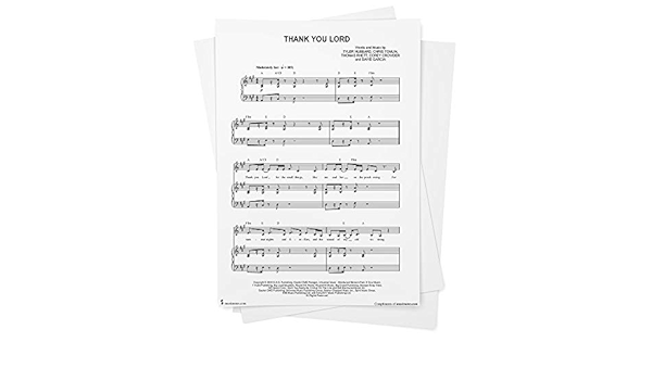 Thank You Lord Sheet Music By Chris Tomlin Feat Thomas Rhett Florida Georgia Line Piano Vocal Chords Singer Pro From Musicnotes Chris Tomlin Feat Thomas Rhett Florida Georgia Line Chris Tomlin