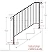 Iron X Handrail Picket #3 (No Fasteners)