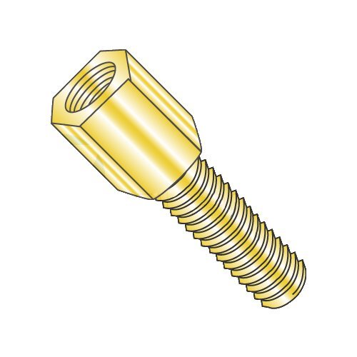3/16" (AF) Hex Jack Screws/440 x 5/16"/Steel/Zinc Yellow/3/16 Across