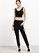 SweatyRocks Women's Drawstring Waist Striped Side Jogger Sweatpants with Pocket (Large, Black)