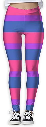 DDCYOGA Bisexual Pride Flag Women's Stretch Boot Leg Yoga Pants Fitness Yoga Sport Leggings For Women