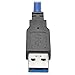 Tripp Lite USB 3.0 SuperSpeed Keystone Jack Type-A Extension Cable (M/F), 3 ft. (U324-003-KJ)