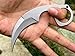 Ccanku C1890 Hunting Fixed Blade Knives D2 Blade K Sheath, Stainless Steel Handle Claw Knife Outdoor Hunting, Survival and EDC Tools (Silver)
